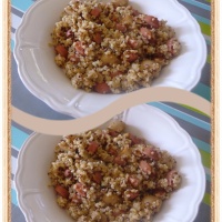 Quinoa aux Saucisses & Champignons